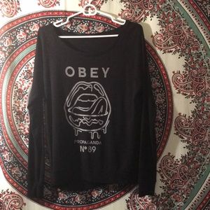 Obey crew neck sweatshirt